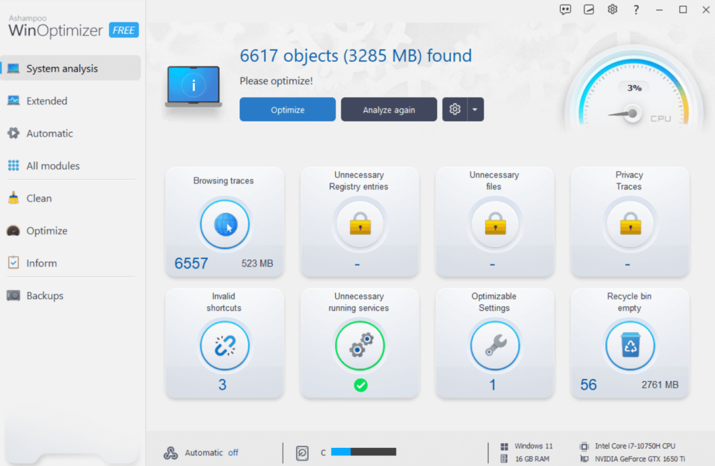 Ashampoo WinOptimizer