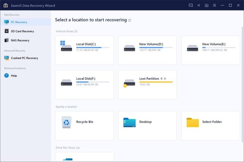 EaseUS Data Recovery Wizard